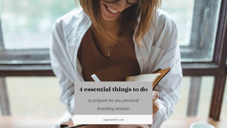 Preparing for your personal branding session.