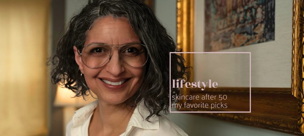 skincare after 50. image shows the founder of angela atelier, angela acosta