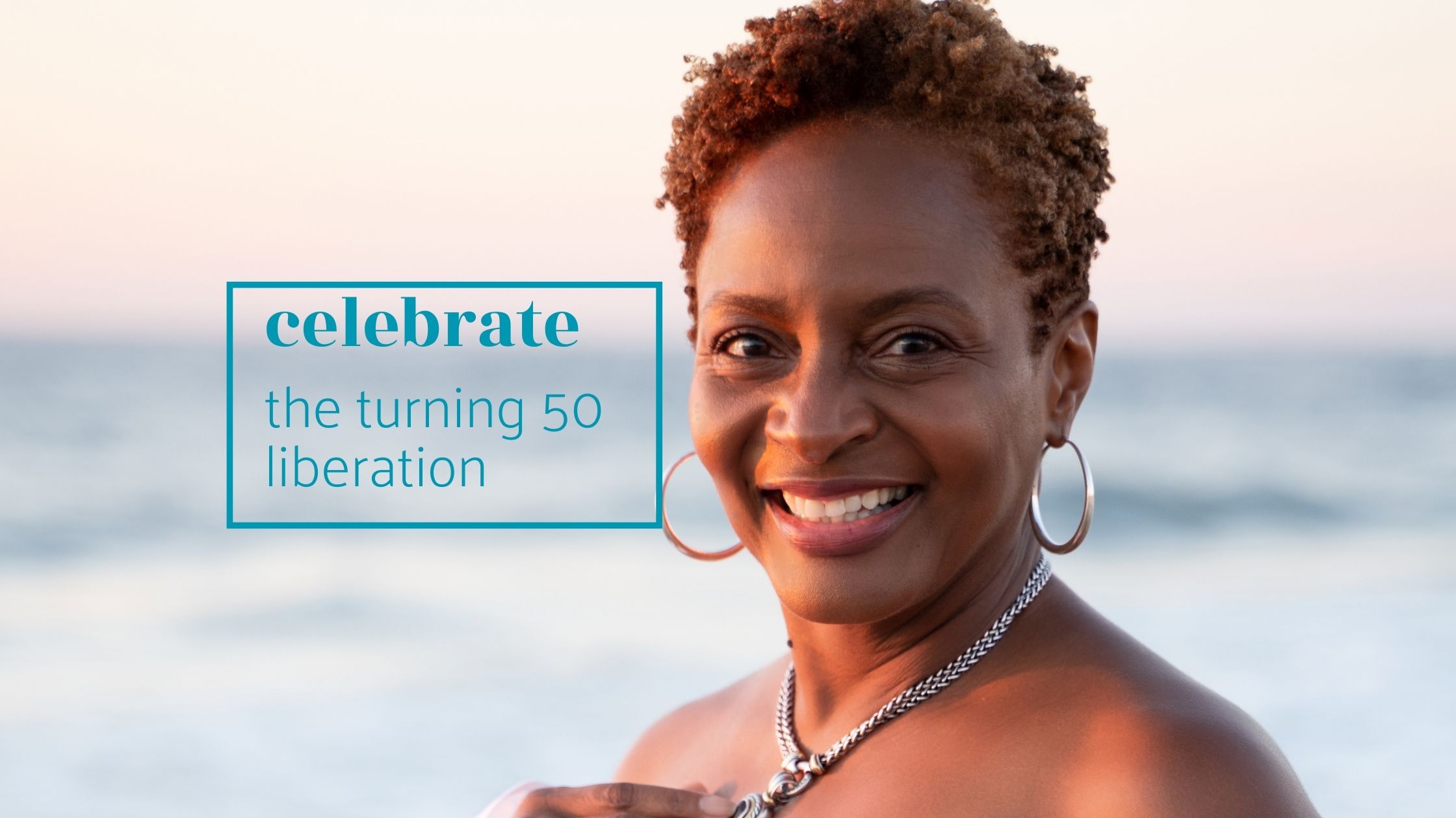 the bright side of turning 50 shows a vibrant woman